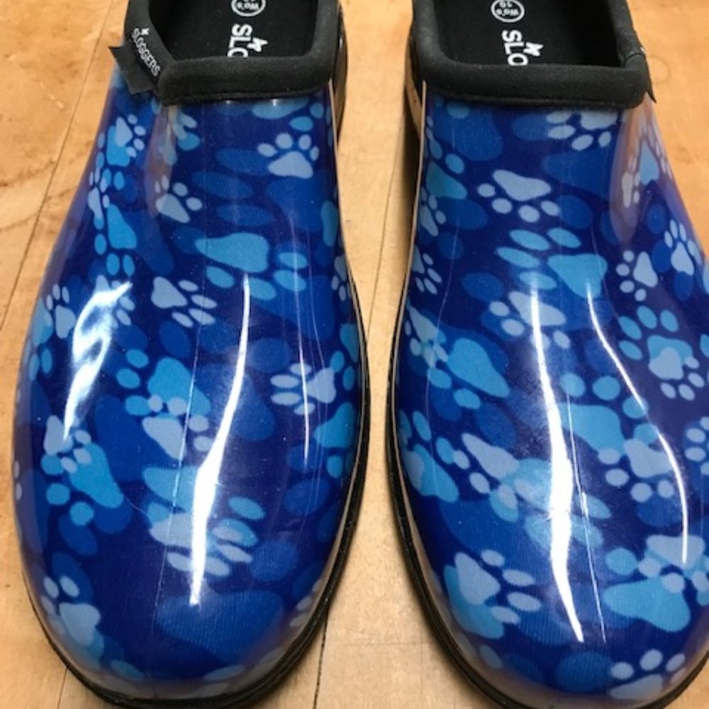 Women's Sloggers - Blue Paw Print Size 10